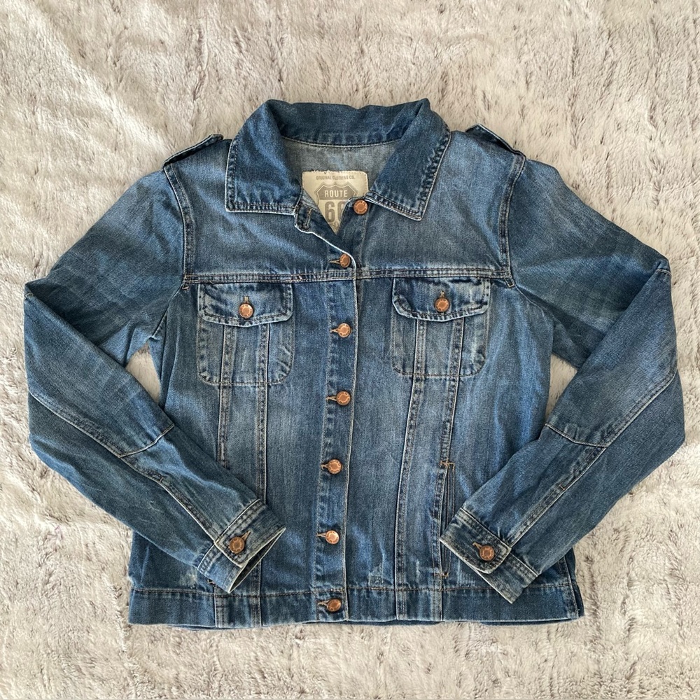 Route 66 Classic Blue Jean Jacket